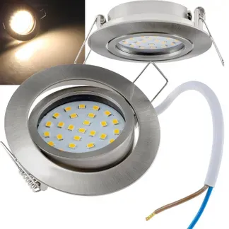 LED-Einbauleuchte “Flat-26” warmweiß 80x26mm, 3W, 370lm, Edelstahl gebürstet LED-Einbauleuchte “Flat-26” warmweiß 80x26mm, 3W, 370lm, Edelstahl gebürstet