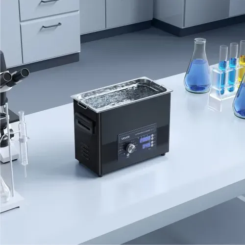 VEVOR Ultraschallreiniger professionelles Ultraschallreinigungsgerät mit Drehknopfsteuerung 6 L, Reinigungsgerät mit Korb & Reinigungskugel, Ultraschallgerät für Uhren Rasierer Schmuck Münzen – Bild 7