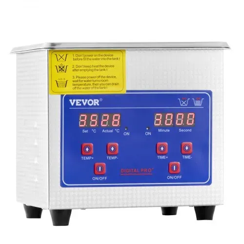VEVOR Professioneller Ultraschallreiniger, 1,3 L Ultraschall-Schmuckreiniger mit digitalem Timer und Heizung, Edelstahl-Industrie-Schallreiniger 40 kHz für Brillen, Uhren, Ringe, Kleinteile – Bild 9