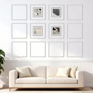 VEVOR Wandform-Set, 12er-Pack, 51×51 cm Stuckleisten aus Lackierbarem Polystyrol, Wasserfeste Wandleiste, Zierleiste für Wände, Friesleisten für Wohnzimmer, Schlafzimmer, Zuhause, Weiß VEVOR Wandform-Set, 12er-Pack, 51×51 cm Stuckleisten aus Lackierbarem Polystyrol, Wasserfeste Wandleiste, Zierleiste für Wände, Friesleisten für Wohnzimmer, Schlafzimmer, Zuhause, Weiß