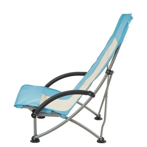 VEVOR 2 x Campingstühle Faltstühle 150 kg Belastbar, Anglerstuhl mit Hoher Rückenlehne & Becherfach & Netzrückenlehne & Tragetasche & Extra Breitem Sitz Strandstühle für Outdoor-Aktivitäten Angeln – Bild 10