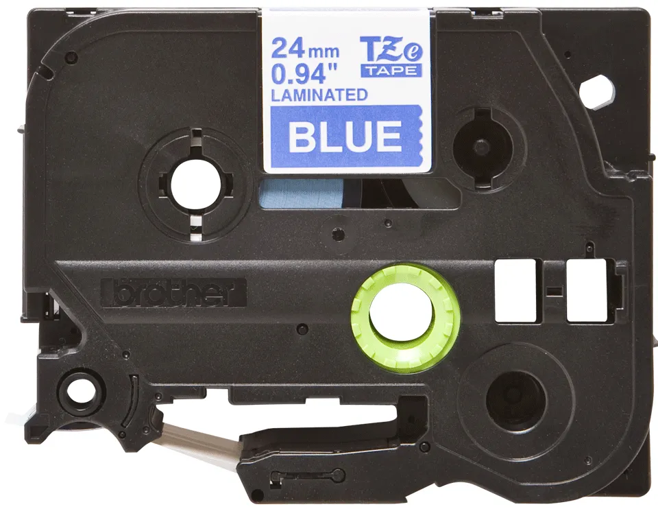 Brother TZE-555 Etiketten erstellendes Band Weiss auf Blau – Bild 2