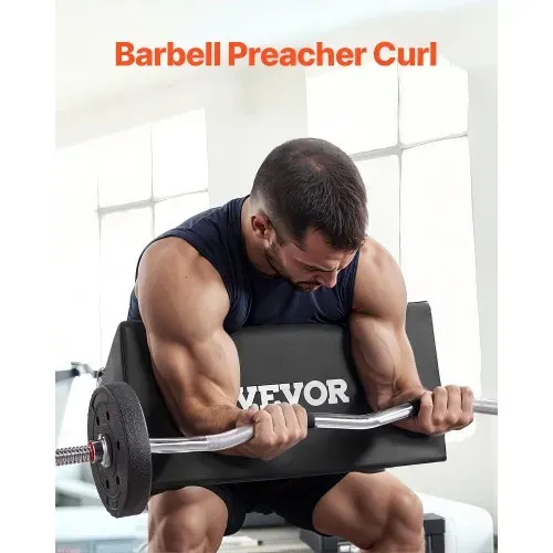 VEVOR Preacher Curl Pad, tragbare Bizeps-Trainingsunterstützung, Trainingsgerät zum Gewichtheben aus hochdichtem EVA-Schaum, Langhantel und Kurzhantel Bizeps Curl Unterstützung Isolator – Bild 4