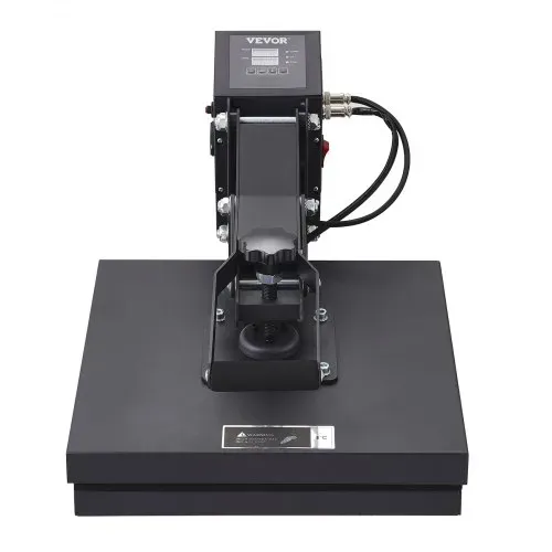 VEVOR Transferpresse 38x38 cm Textilpresse Wärmepresse Shirtpresse 1200 W, für T-Shirts Kissen Taschen Handyhüllen, Schwamm-Heizmatte, Zeit- & Temperaturregelung, PTFE-Isolierbeschichtung, Schwarz – Bild 9