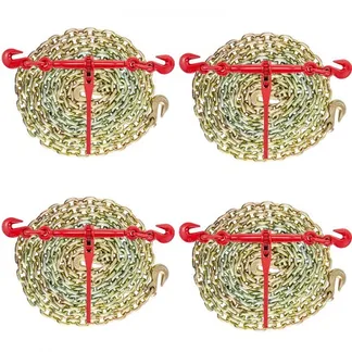 VEVOR Kette und Binder Kit 3/8in-1/2in, Ratsche Last Bindemittel 9215lbs Arbeitsstärke, Ratsche Bindemittel und Ketten, 3/8in x 10ft Ketten mit G70 Haken, für LKW, Tie Down, Schleppen, Abschleppen VEVOR Kette und Binder Kit 3/8in-1/2in, Ratsche Last Bindemittel 9215lbs Arbeitsstärke, Ratsche Bindemittel und Ketten, 3/8in x 10ft Ketten mit G70 Haken, für LKW, Tie Down, Schleppen, Abschleppen