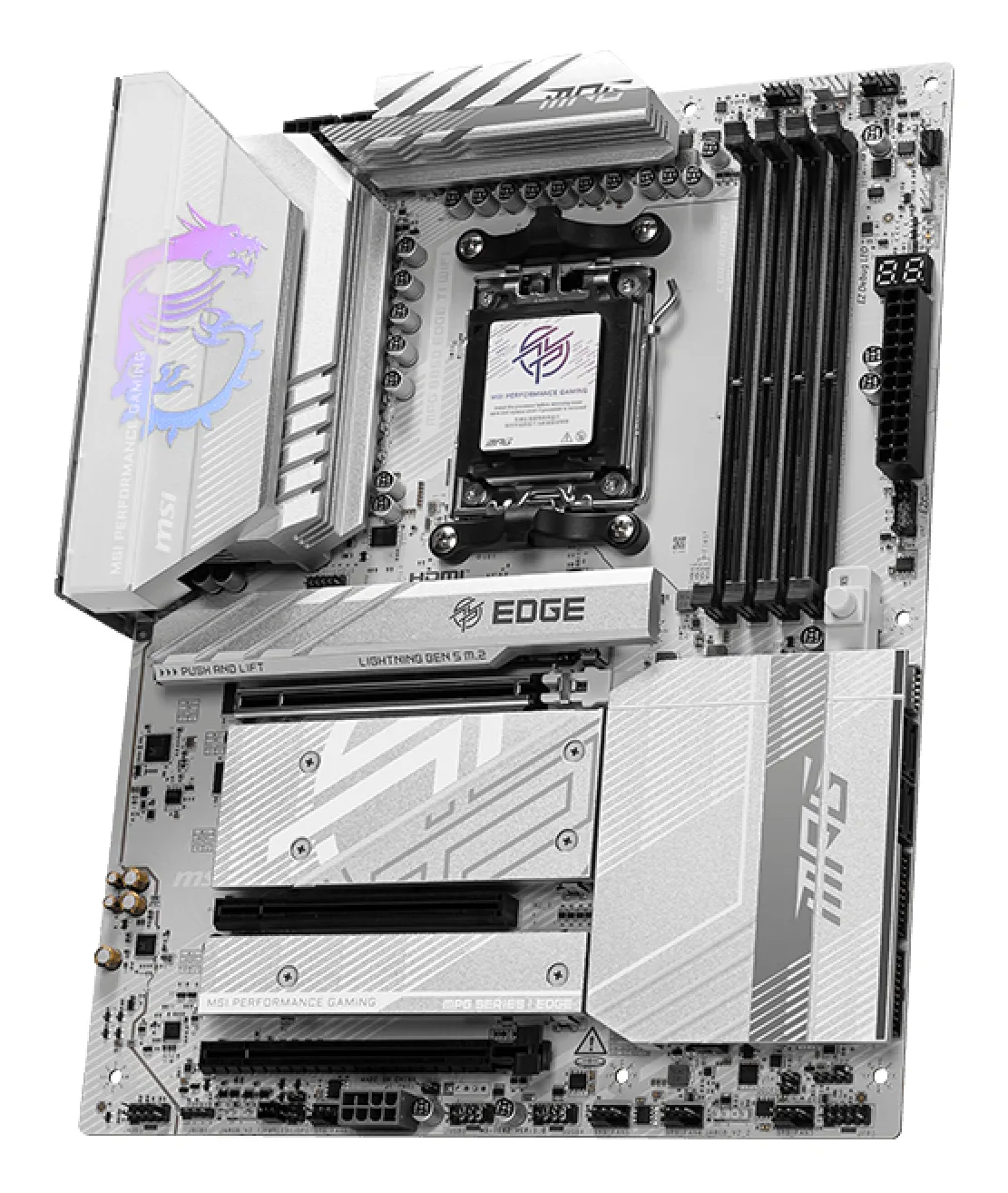 MSI MPG B850 EDGE TI WIFI Motherboard AMD B850 Sockel AM5 ATX – Bild 3