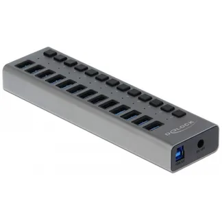 Externer SuperSpeed USB Hub mit 13 Ports + Schalter, USB-Hub Externer SuperSpeed USB Hub mit 13 Ports + Schalter, USB-Hub