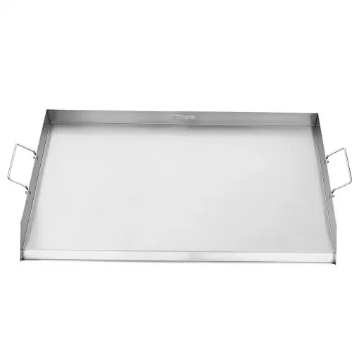 VEVOR Grillplatte Grillpfanne Edelstahl universelle rechteckige Platte (910 x 525 mm) mit flacher Oberseite, Gasgrill-Grillplatte für BBQ-Grill Teppanyaki, tragbares Familienkochgeschirr mit Griff – Bild 9
