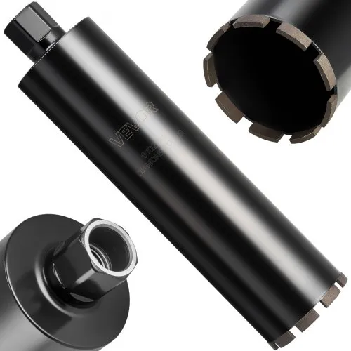 VEVOR Kernbohrer Bohrkrone φ 102 mm 356 mm Bohrtiefe, 1-1/4 Zoll-7 Innengewinde, Hochpräzisions-Schweißtechnologie, Nass-Diamantkernbohrer Kernlochbohrer für Stahlbeton Ziegel Mauerwerk VEVOR Kernbohrer Bohrkrone φ 102 mm 356 mm Bohrtiefe, 1-1/4 Zoll-7 Innengewinde, Hochpräzisions-Schweißtechnologie, Nass-Diamantkernbohrer Kernlochbohrer für Stahlbeton Ziegel Mauerwerk