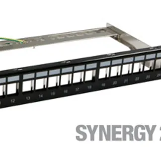 Keystone, Modulträger, 19″Patchpanel für 24xTP-Modul, 1HE(t152mm), Schwarz, Synergy 21, Keystone, Modulträger, 19″Patchpanel für 24xTP-Modul, 1HE(t152mm), Schwarz, Synergy 21,