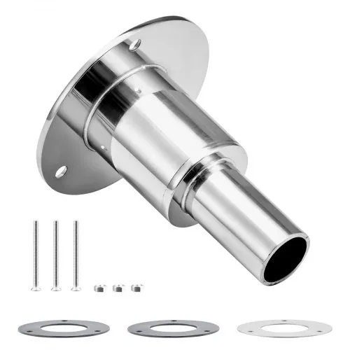 VEVOR Durch Rumpf Auspuff Hautanpassung (24 mm), Schiffsauspuff Rohrauspuff gerades Auspuff-Set mit Schrauben & Muttern & Dichtung für Dieselheizungen Standheizungen, Edelstahl 316 Silber VEVOR Durch Rumpf Auspuff Hautanpassung (24 mm), Schiffsauspuff Rohrauspuff gerades Auspuff-Set mit Schrauben & Muttern & Dichtung für Dieselheizungen Standheizungen, Edelstahl 316 Silber