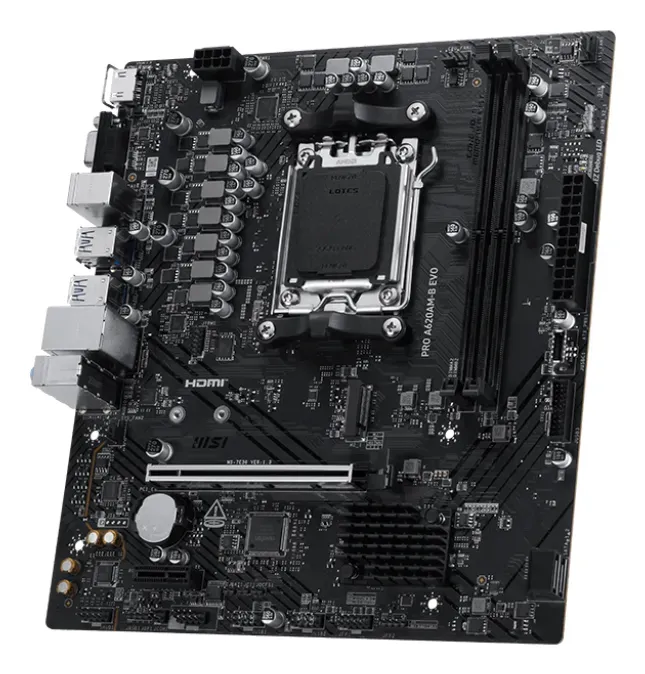 MSI PRO A620AM-B EVO Motherboard AMD A620A Sockel AM5 ATX – Bild 3