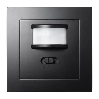 Unterputz IR Bewegungsmelder McPower “Flair“ 160°, 750W ,LED geeignet, matt schwarz Unterputz IR Bewegungsmelder McPower “Flair“ 160°, 750W ,LED geeignet, matt schwarz