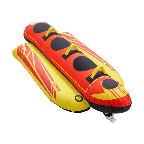 VEVOR Fun Tube Set, Aufblasbare Schleppboote für 1–3 Personen, 231 kg Wassersport-Schleppschlauch mit vollständiger Nylonhülle, gepolsterten Griffen und Geschwindigkeits-Sicherheitsventil – Bild 10