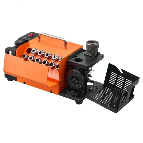 VEVOR Bohrerschleifgerät MR-13D, 3–13 mm, mit einstellbarem Freiwinkel der Schneidkante, vorderer Schneidkante & 95°–135° Spitzenwinkel, 4600 U/min, inkl. 11 Spannzangen & CBN-Schleifscheibe – Bild 10