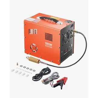 VEVOR PCP-Luftkompressor, 4500 PSI/30 MPa PCP-Luftgewehrkompressor mit eingebautem Konverter & Lüfterkühlsystem, Auto-Stopp DC12 V/AC230 V Paintball-Tankkompressor für Luftgewehr, Tauchflasche VEVOR PCP-Luftkompressor, 4500 PSI/30 MPa PCP-Luftgewehrkompressor mit eingebautem Konverter & Lüfterkühlsystem, Auto-Stopp DC12 V/AC230 V Paintball-Tankkompressor für Luftgewehr, Tauchflasche