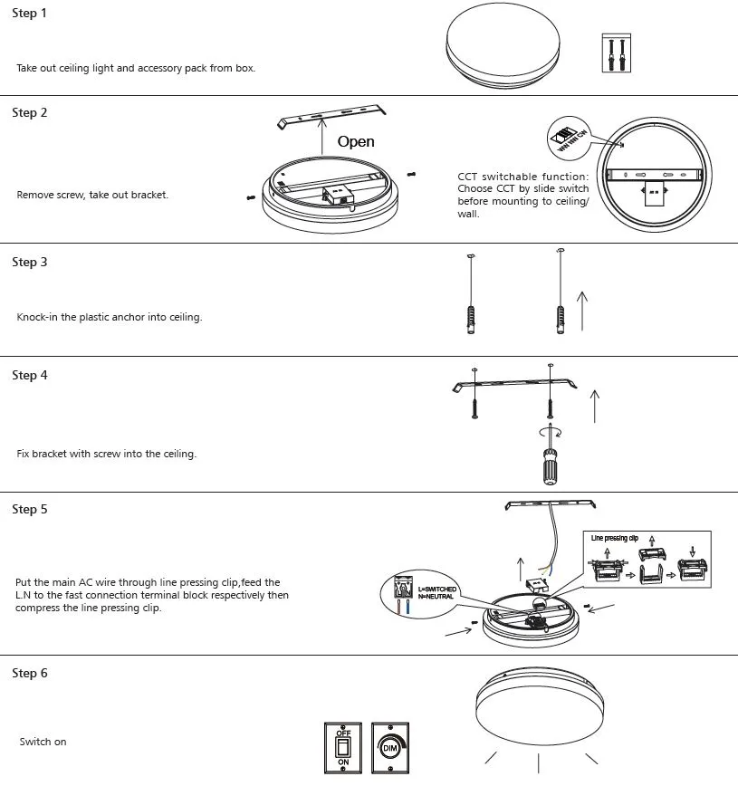 Synergy 21 LED Rundleuchte Theia IP54 35W Sensor dim – Bild 3
