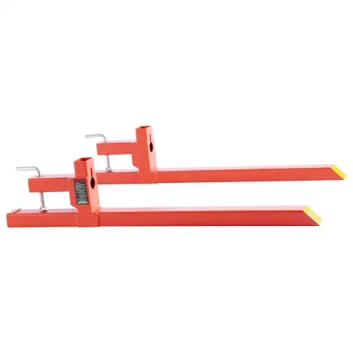 VEVOR Palettengabeln, 907 kg Gabelträger zum Anklemmen, 1090 mm Gesamtlänge, Gabelzinken mit Schnellbefestigung, kompatibel mit Traktoranbaugeräten, Ladeschaufel und Kompaktlader, Orange – Bild 8