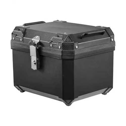 VEVOR Motorrad-Topcase 45 L aus ABS Universeller Schwarzer Motorradkoffer für Motorräder mit Platz für Einen Helm, mit Rückenlehne Schloss 2 Schlüsseln und Reflex-Aufklebern, IPX4-Spritzwasserschutz – Bild 8