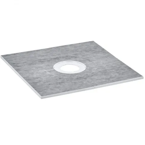 VEVOR Duschrand-Set, 914 x 914 x 22 mm, großes Duschwannen-Set mit 16 cm zentralem Abfluss, leichte EPS-Duschinstallations-Sets mit 2 wasserdichten Tüchern, Duschwannen-Neigungsstangen – Bild 9