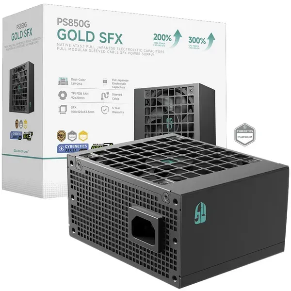 DeepCool PS850G Netzteil 850 W 20+4 pin ATX SFX Schwarz DeepCool PS850G Netzteil 850 W 20+4 pin ATX SFX Schwarz