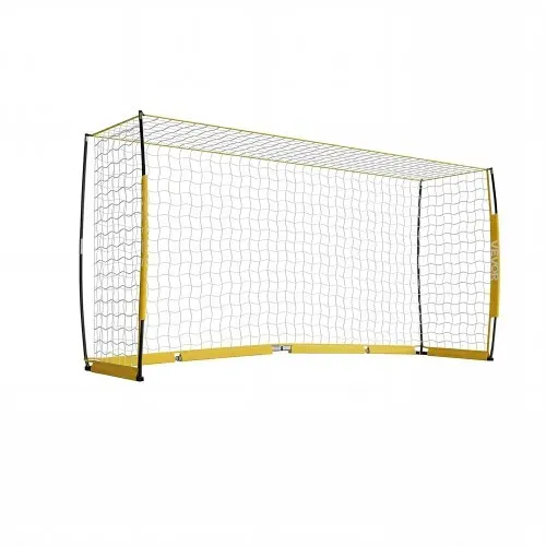 VEVOR Fußballtor 3,6 x 1,8 m Klappbares Soccertor mit Fiberglasrahmen Gelb,für Fußballplätze Parks und Schulen, Polyesternetz bis 113 km/h, Bodenanker, Metallsockel und Oxford-Aufbewahrungstasche – Bild 8