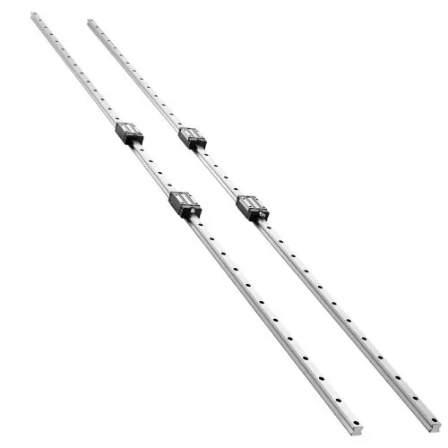 VEVOR Linearführungen, HGR20, 2er-Pack 2000 mm Linearführungen & 4 Stk. Gleitblöcke, rostfreier & hochpräziser Satz, für Heimwerker, CNC-Fräsen, Drehmaschinen, Fräsmaschinen, 3D-Drucker – Bild 10