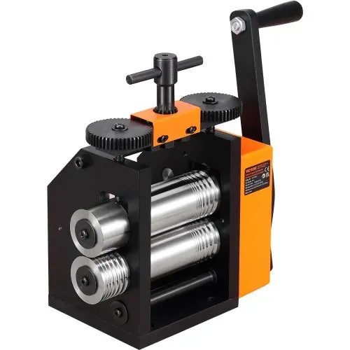 VEVOR 3 in 1 Handwalzwerk Maschine 75mm Kombinationswalzwerk, Manueller Walzwerk Schmuckwalzwerk Einstellbare Dicke von 0,03 bis 6,5mm, Handwalzwerk Maschine für Platin / K-Gold / Messing – Bild 9