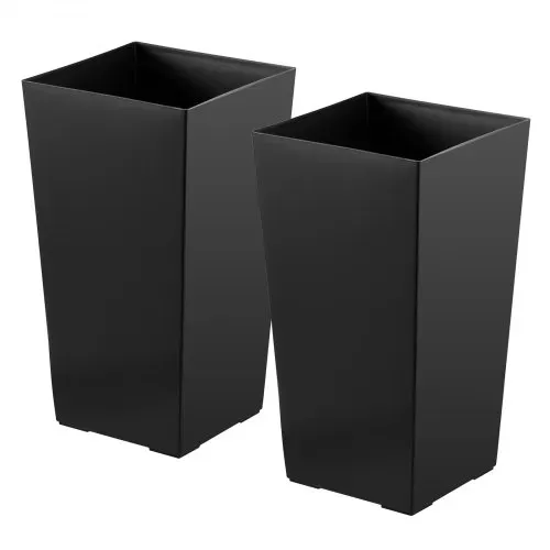 VEVOR Pflanztopf 300x300x550 mm 2er-Set, Blumentopf, Blumenkübel, PP-Pflanzgefäß, Planzkübel, Pflanzkasten mit Innentopf, Geeignet für Zimmer- & Gartenpflanzen, Schwarz – Bild 9