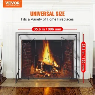 VEVOR Funkenschutzgitter Eisen Kaminschutz 906mm Kamingitter Ofengitter Vintage Ofenschutzgitter 0–40 °C Kaminschutzgitter Kaminofen Schutzgitter Ofenschirm Gitter gegen Funkenflug VEVOR Funkenschutzgitter Eisen Kaminschutz 906mm Kamingitter Ofengitter Vintage Ofenschutzgitter 0–40 °C Kaminschutzgitter Kaminofen Schutzgitter Ofenschirm Gitter gegen Funkenflug
