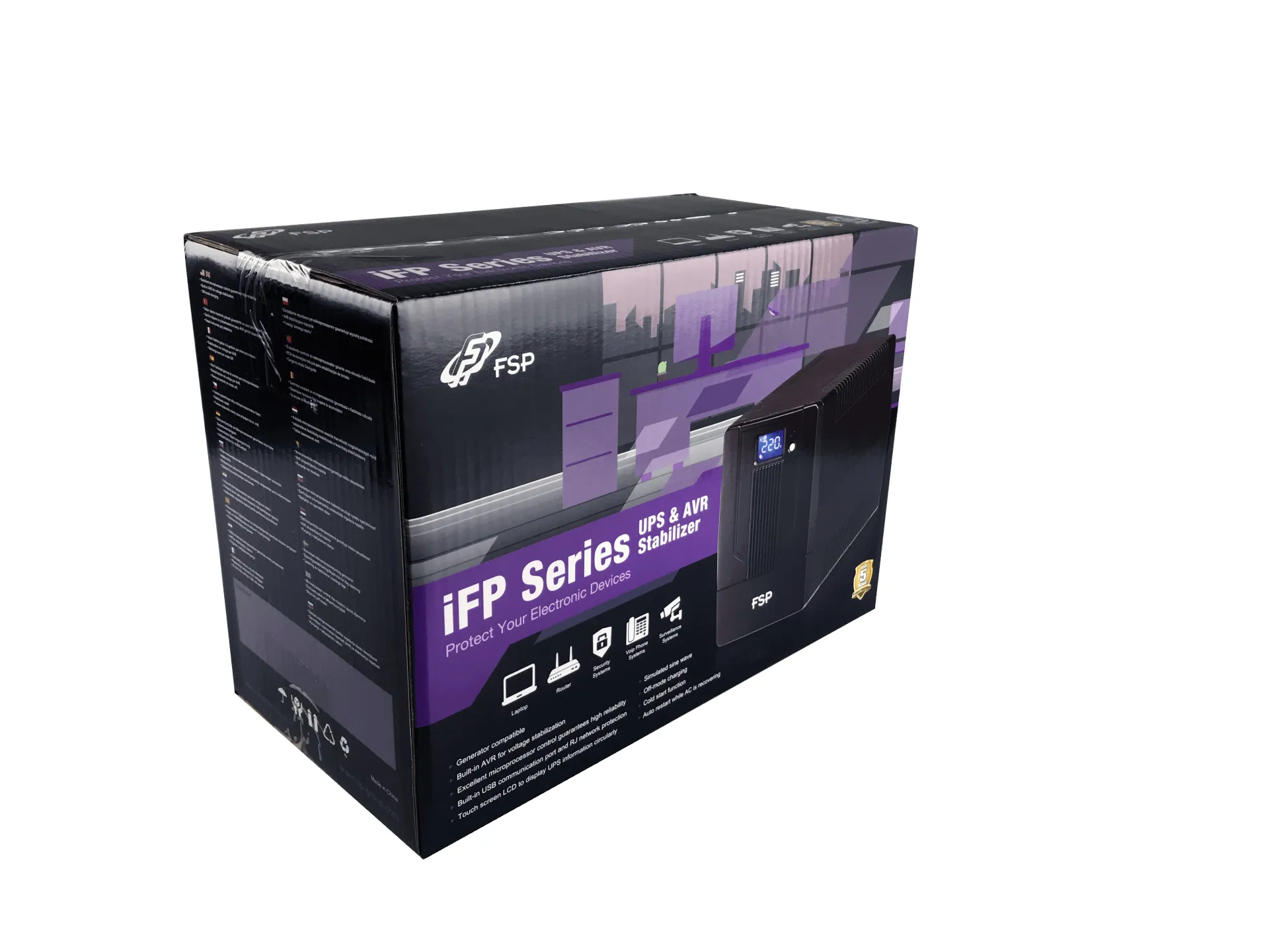FSP iFP 1500 Unterbrechungsfreie Stromversorgung (USV) Line-Interaktiv 1,5 kVA 900 W 2 AC-Ausgänge – Bild 5