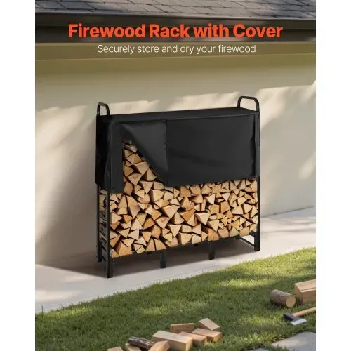 VEVOR Metall Kaminholzregal, 122x32x118 cm Brennholzregal, Kaminholzunterstand aus Vierkantrohr, max. Tragkraft 181 kg, Feuerholzregal, Kaminholzlager, Stapelhilfe für Veranden, Terrassen, Gärten VEVOR Metall Kaminholzregal, 122x32x118 cm Brennholzregal, Kaminholzunterstand aus Vierkantrohr, max. Tragkraft 181 kg, Feuerholzregal, Kaminholzlager, Stapelhilfe für Veranden, Terrassen, Gärten