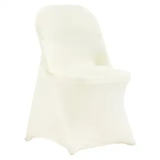 VEVOR Stuhlhussen für Klappstühle aus Elastischem Spandex, Universell Passender Stuhlbezug, Abnehmbare & Waschbare Schonbezüge, für Hochzeiten, Feiern, Essen (50 Stück, Elfenbeinweiß) VEVOR Stuhlhussen für Klappstühle aus Elastischem Spandex, Universell Passender Stuhlbezug, Abnehmbare & Waschbare Schonbezüge, für Hochzeiten, Feiern, Essen (50 Stück, Elfenbeinweiß)