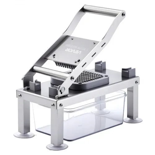 VEVOR Gemüseschneider, Mandolinenschneider, All-in-1-Multischneider mit 9 Klingen, Käsereibe, Zwiebel- & Kartoffelwürfelschneider mit Behälter, Salatspiralschneider, Küchenhelfer & -utensilien – Bild 8