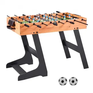 VEVOR klappbarer Tischfußballtisch in Standardgröße (1065 x 605 x 810 mm), faltbarer Indoor-Kickertisch für Zuhause, Familie und Spielzimmer, Set inkl. 2 Bällen leicht zu lagern Spieltisch VEVOR klappbarer Tischfußballtisch in Standardgröße (1065 x 605 x 810 mm), faltbarer Indoor-Kickertisch für Zuhause, Familie und Spielzimmer, Set inkl. 2 Bällen leicht zu lagern Spieltisch