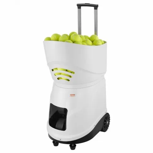 VEVOR Tennisballmaschine, automatischer tragbarer Tennisballwerfer, Übungswerfer für 150 Bälle, Tennistraining, 5 Motoren, Multimodus-Übungen, über 2 Stunden Spielzeit, wiederaufladbarer Akku, Fernbedienung per App – Bild 9