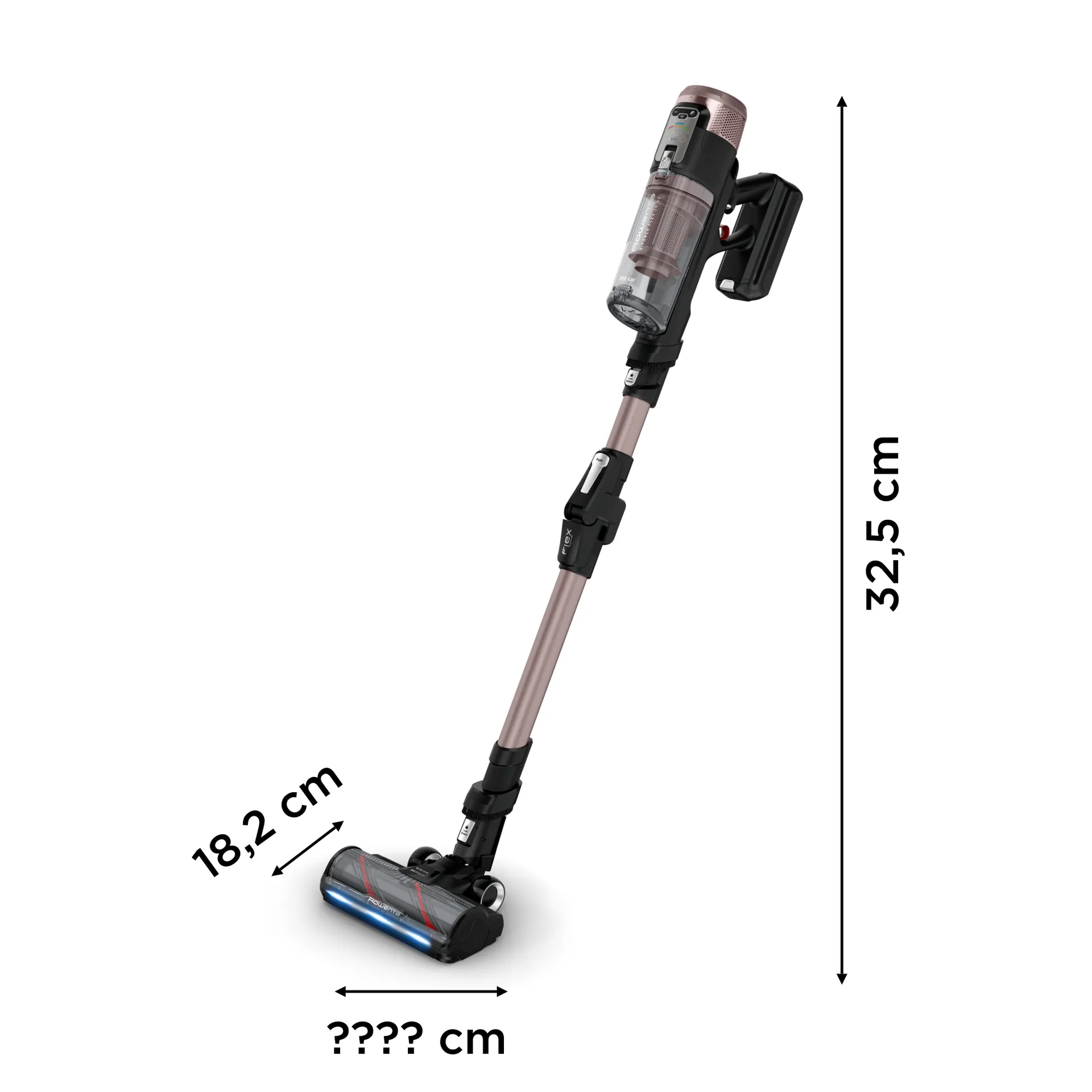 Rowenta X-Force Flex RH9CD9E0 Stabstaubsauger/Elektrischer Besen 2-in-1-Stabstaubsauger Akku Trocken&Nass Beutellos 0,65 l Bronze – Bild 4