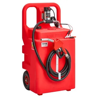VEVOR Kraftstofftrolley, 121 L, Kraftstoffkanister mit 12 V DC Kraftstofftransferpumpe, 3,96 m Förderschlauch & Düse, Gasbehälter für Motorboote, Geländefahrzeuge, Generatoren, Diesel & Kerosin VEVOR Kraftstofftrolley, 121 L, Kraftstoffkanister mit 12 V DC Kraftstofftransferpumpe, 3,96 m Förderschlauch & Düse, Gasbehälter für Motorboote, Geländefahrzeuge, Generatoren, Diesel & Kerosin