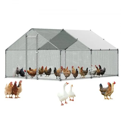 VEVOR Hühnerstall 3x4x2 m, Begehbarer Hühnerauslauf mit Abdeckung, Hühnerhaus mit Turmdach & Sicherheitsschloss, Enten- & Kaninchenkäfig, Geflügelgehege für Hinterhof, Bauernhof, Hof VEVOR Hühnerstall 3x4x2 m, Begehbarer Hühnerauslauf mit Abdeckung, Hühnerhaus mit Turmdach & Sicherheitsschloss, Enten- & Kaninchenkäfig, Geflügelgehege für Hinterhof, Bauernhof, Hof