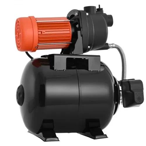 VEVOR Hauswasserwerk 800 W, 5000 L/h Jetpumpe mit 19 L Druckbehälter, 49 m Förderhöhe, inkl. Automatischem Wasserfördersystem & Kunststoffpumpenkopf, zur Gartenbewässerung & Hauswasserversorgung – Bild 9