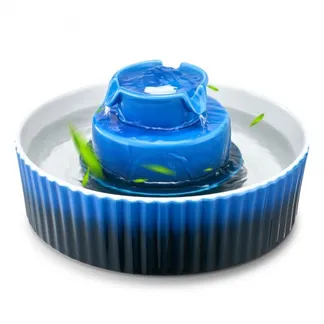 VEVOR Katzenbrunnen, 2,1 L, Keramik-Trinkbrunnen, mit leiser 1,5-W-Pumpe, 360°-Zugangsbereich, mehrschichtiges Filtersystem, Wasserbrunnen für Haustiere, Katzen, Hunde, Blau, φ240×130 mm VEVOR Katzenbrunnen, 2,1 L, Keramik-Trinkbrunnen, mit leiser 1,5-W-Pumpe, 360°-Zugangsbereich, mehrschichtiges Filtersystem, Wasserbrunnen für Haustiere, Katzen, Hunde, Blau, φ240×130 mm
