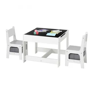 VEVOR Kindertisch mit 2 Stühlen & Stoffaufbewahrungsbox unter den Stühlen, Maltisch Set zum Lesen Lernen Zeichnen Schreiben, Kindersitzgruppe Kindertagesstätte, Basteltisch Spieltisch Schreibtisch VEVOR Kindertisch mit 2 Stühlen & Stoffaufbewahrungsbox unter den Stühlen, Maltisch Set zum Lesen Lernen Zeichnen Schreiben, Kindersitzgruppe Kindertagesstätte, Basteltisch Spieltisch Schreibtisch