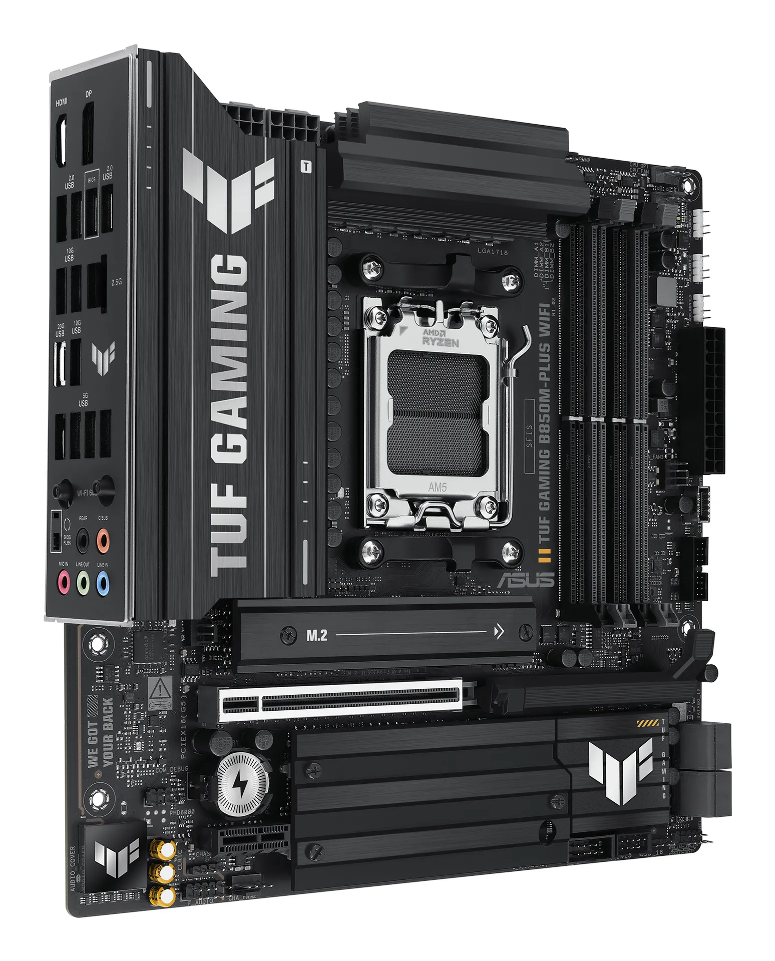 ASUS TUF GAMING B850M-PLUS WIFI AMD B850 Sockel AM5 micro ATX – Bild 4