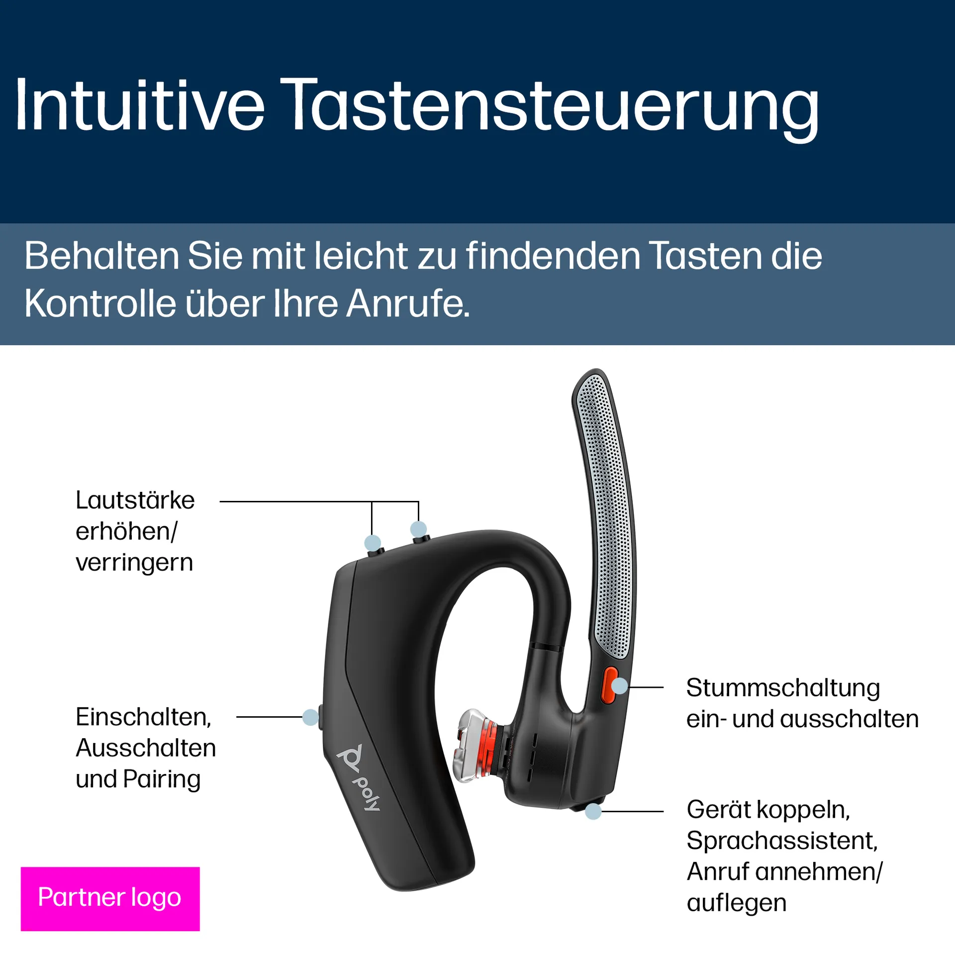 HP Poly Voyager Legend 30 Headset – Bild 3