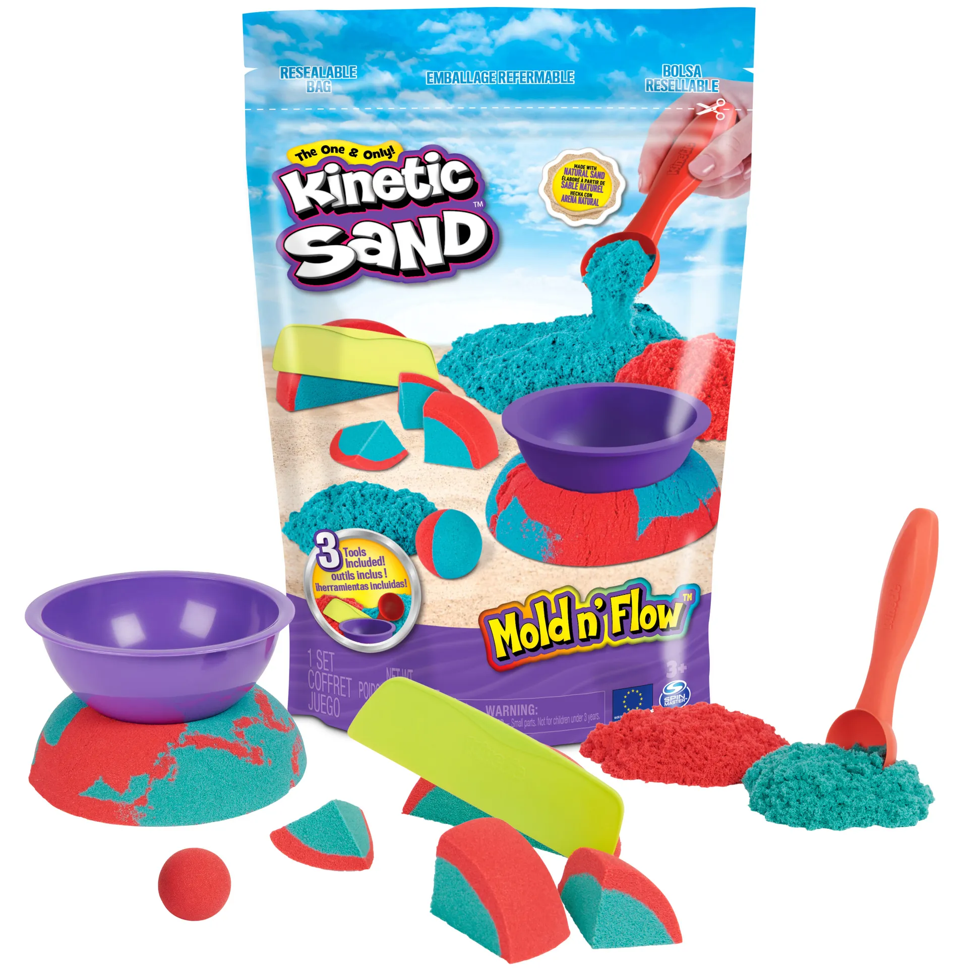 Kinetic Sand Mold n’ Flow Set Kinetic Sand Mold n’ Flow Set