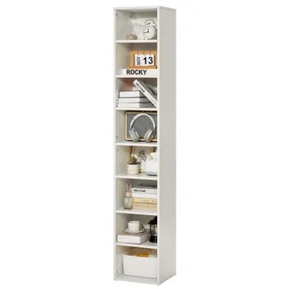 VEVOR Bücherregal mit 8 rechteckigen Fächern & höhenverstellbarem Regal, 180 cm hohe Standregal Aufbewahrungsregal aus Holz, Ausstellungsregal für Wohnzimmer Schlafzimmer Arbeitszimmer Weiß VEVOR Bücherregal mit 8 rechteckigen Fächern & höhenverstellbarem Regal, 180 cm hohe Standregal Aufbewahrungsregal aus Holz, Ausstellungsregal für Wohnzimmer Schlafzimmer Arbeitszimmer Weiß