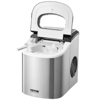 VEVOR Eiswürfelbereiter Desktop tragbare Eismaschine (15 kg/Tag), 9 Würfel in 6 Minuten fertig, selbstreinigender Eiswürfelbereiter mit Eisschaufel und -korb, für Zuhause Küche Büro Bar Party VEVOR Eiswürfelbereiter Desktop tragbare Eismaschine (15 kg/Tag), 9 Würfel in 6 Minuten fertig, selbstreinigender Eiswürfelbereiter mit Eisschaufel und -korb, für Zuhause Küche Büro Bar Party