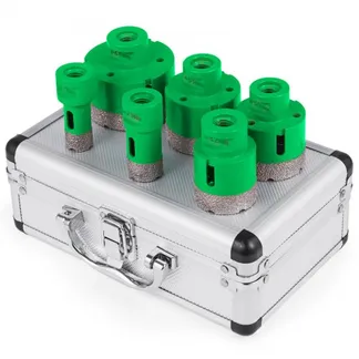 VEVOR Lochsägensatz Diamant 20 25 42 50 55 68 mm Fliesenbohrer Lochsäge M14 Gewinde Diamantbohrer 60 mm Bohrerlänge Glasbohrer mit 6 Bohrern VEVOR Lochsägensatz Diamant 20 25 42 50 55 68 mm Fliesenbohrer Lochsäge M14 Gewinde Diamantbohrer 60 mm Bohrerlänge Glasbohrer mit 6 Bohrern