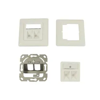 Keystone, Modulträger, UP Dosen für 2xTP-Modul, Reinweiss, Synergy 21, Keystone, Modulträger, UP Dosen für 2xTP-Modul, Reinweiss, Synergy 21,