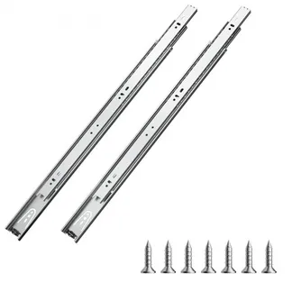 VEVOR Schubladenführungen, 50 cm, 10 Paar ausziehbare Schubladenschienen mit Kugellager, 45 kg Tragkraft, robuste seitlich montierte Kommodenschubladenführungen, Schubladenschienen für den DIY-Ersatz VEVOR Schubladenführungen, 50 cm, 10 Paar ausziehbare Schubladenschienen mit Kugellager, 45 kg Tragkraft, robuste seitlich montierte Kommodenschubladenführungen, Schubladenschienen für den DIY-Ersatz